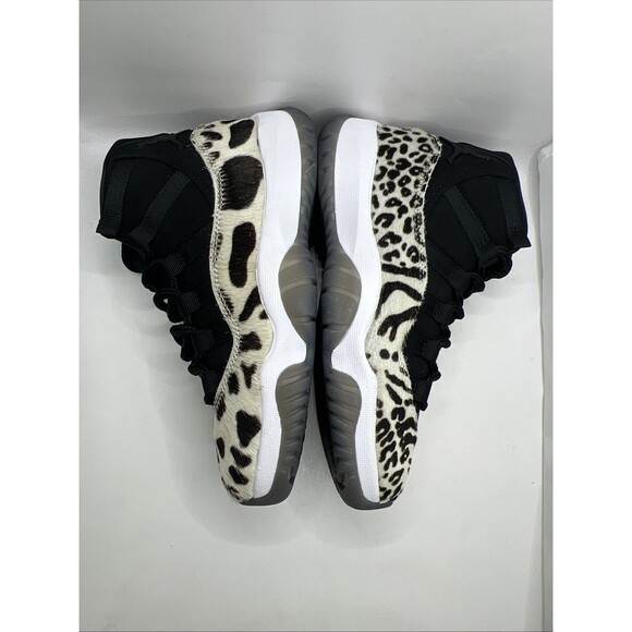 Air Jordan 11 Retro “Animal Instinct” Women's Shoes Black/Gym Red Sail White 5.5 - Picture 9 of 14